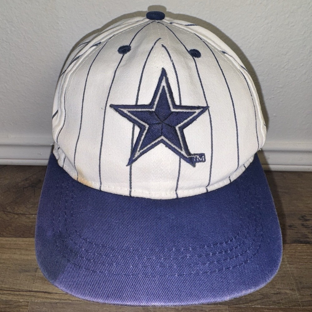 Vintage Dallas Cowboys Juvenile Hat Blue White Stripes One Size